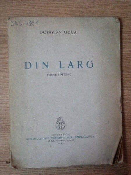 DIN LARG de OCTAVIAN GOGA , 1939