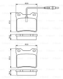 BOSCH 0 986 494 055 set placute frana,frana disc