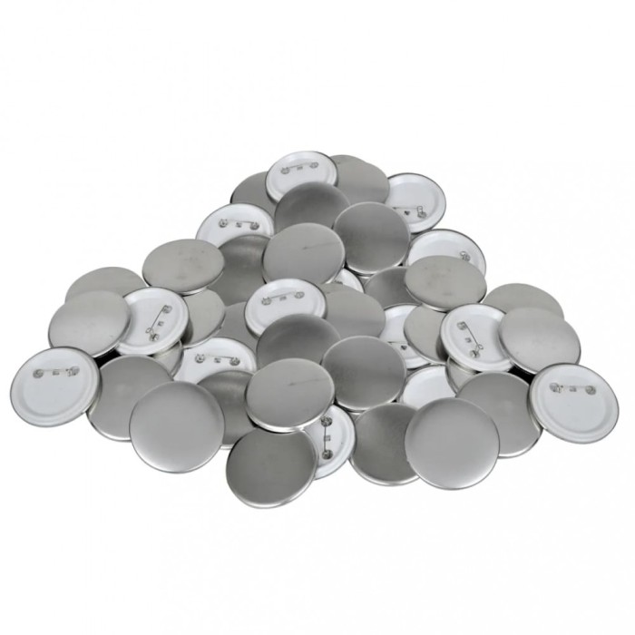 Piese ecuson cu agrafă de prindere pe spate, 500 buc., 44 mm