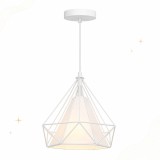 Lustra cu Pendul Camelia, Sofia CONCEPT&reg;, Stil Vintage Retro, Inaltime ajustabila, E27, 20000h, 110Cm, Alb