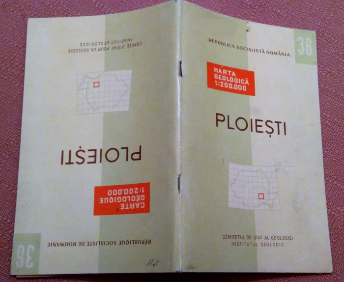 Ploiesti. Nota explicativa Institutul Geologic, 1968- Nu contine harta geologica