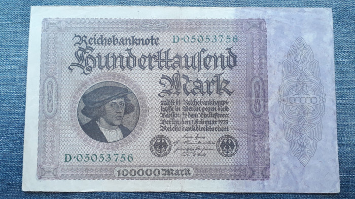 100000 Mark 1923 Germania / marci seria 05053756