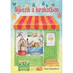 Nyuszik a kirakatban - Meses kifestofuzet foto