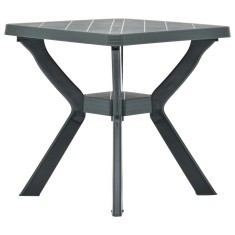vidaXL Masă de bistro, verde, 70x70x72 cm, plastic