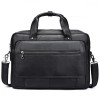 Geanta laptop 16' din piele naturala, BUSY LDY&GTM® Elit, neagra