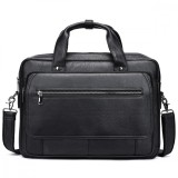 Geanta laptop 16&#039; din piele naturala, BUSY LDY&amp;GTM&reg; Elit, neagra