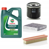 Cumpara ieftin Pachet Revizie Carbon Ulei Magnatec 10W40 + Filtre Dacia Logan II MCV II 1.2 16V, Castrol