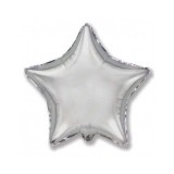 Balon Folie Metalizat Stea Argintie- 45 cm