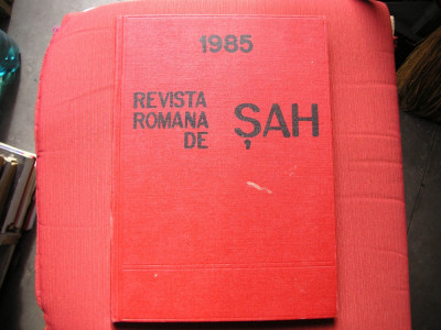 Revista romana de Sah - an complet - 1985 foto