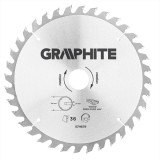 Panza ferastrau circular 36 dinti varfuri HM 216x30mm GRAPHITE 57H679 HardWork ToolsRange