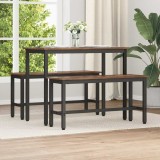 vidaXL Bancă de Dining Stejar fumuriu 100 x 32,5 x 48,5 cm 873754