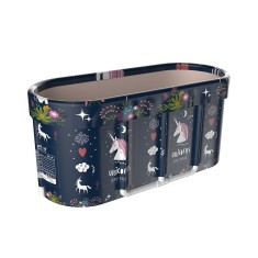 Cada pliabila pentru copii, adulti, familie, portabila, potrivita pentru apa calda sau rece, cu 5 straturi de izolatie termica si impermeabila, lungim