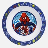 Farfurie adanca din plastic cu model Spiderman, &Oslash;20 cm, CMCLASS