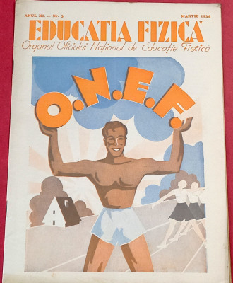 Revista(interbelica)-ONEF-Organul National Educatie Fizica Sport(martie1934) foto
