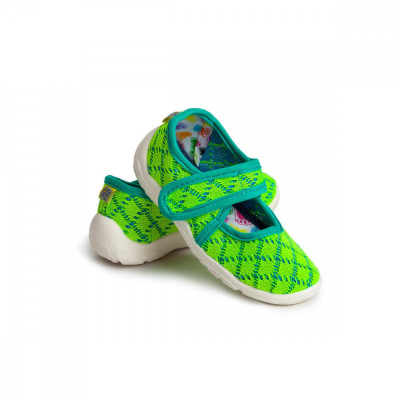 Papuci pentru grădiniță TILDA Infinity, Verde foto