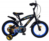 Bicicleta pentru baieti Batman, 14 inch, culoare negru, frana de mana fata si sp PB Cod:21531-SAFW