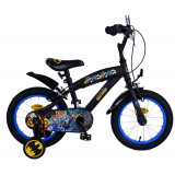 Bicicleta pentru baieti Batman, 14 inch, culoare negru, frana de mana fata si sp PB Cod:21531-SAFW