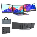 Monitor Extensibil si Portabil pentru laptop, Ecran Dublu 14 inchi FHD 1080P IPS, pentru laptopuri de 13 inchi - 17 inchi, Rotatie la 180 de Grade, Co