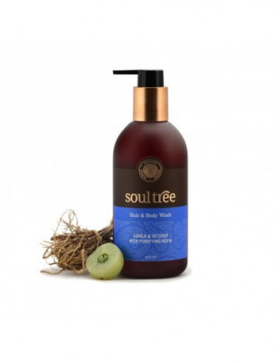 Sampon si gel de dus cu amla, vetiver, neem, 250ml - Soultree foto