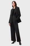 AllSaints pantaloni PINNIE femei, culoarea negru, lat, high waist, W033QC