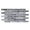Panou decorativ,&nbsp;PVC, model caramida 3D, nuante gri inchis, 96x48.5 cm