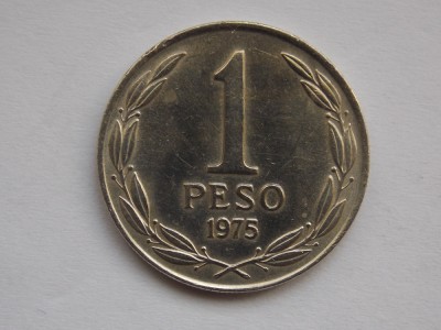 1 PESO 1975 CHILE foto