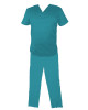 Costum Medical Pe Stil, Turcoaz cu Elastan, Model Classic Barbati - S, 4XL