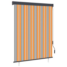 Gossi jaluzea tip rulou de exterior, galben si albastru, 140 x 250 cm
