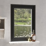 VidaXL Plasă insecte magnetică pentru ferestre, antracit, 80x120 cm