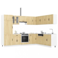 vidaXL Set dulap de bucătărie din 14 piese &bdquo;Lucca&rdquo; lemn stejar Sonoma