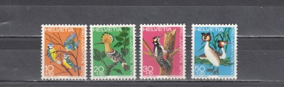 M2 TS6 1 - Timbre foarte vechi - Elvetia - pasari - pro juventute 1970 foto