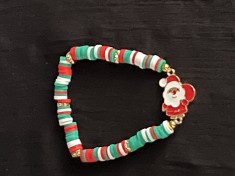 Bratara elastica cu motive de Craciun