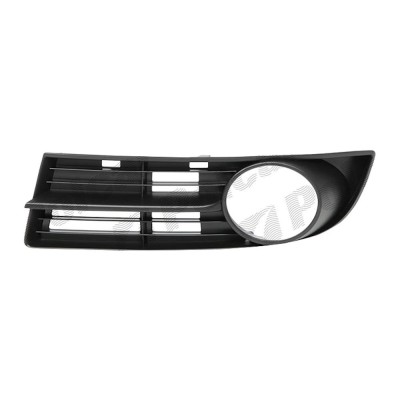 Grila bara Vw Caddy 3 Life (2k) 03.2004-06.2010 Touran (1t) 02.2003-12.2006, Fata partea Dreapta, Cu gaura pentru proiector, 1T0853666A9B9 Kft Auto foto