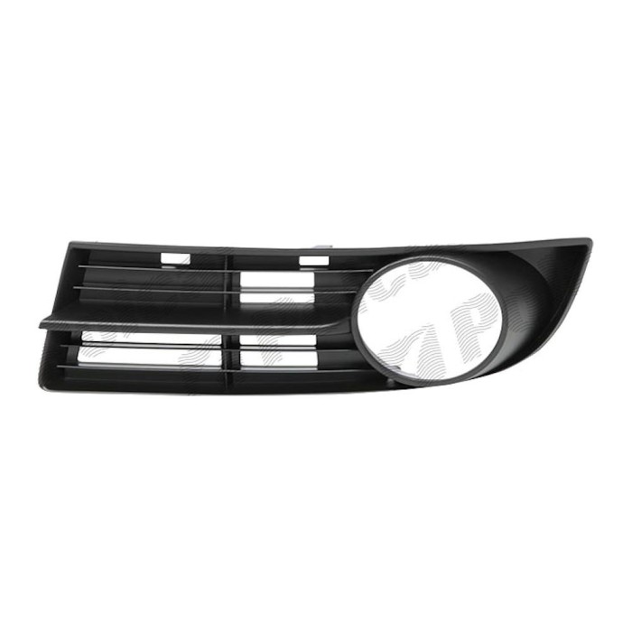 Grila bara Vw Caddy 3 Life (2k) 03.2004-06.2010 Touran (1t) 02.2003-12.2006, Fata partea Dreapta, Cu gaura pentru proiector, 1T0853666A9B9 Kft Auto