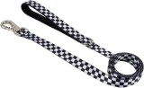 Lesa pentru caini cu &icirc;ncuietoare de siguranță 360&deg;ASTORPET, poliester/metal, alb/negru, 1,5 m, marimea L