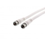 Cablu antena coaxial F tata-tata 1.8m Alb, KPO2288
