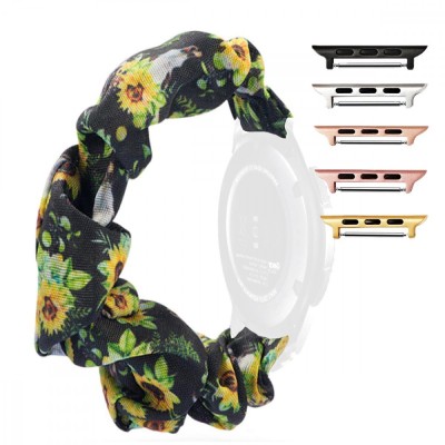 Curea textila elastica, compatibila Apple Watch 10, 42mm, Scrunchies 1 foto