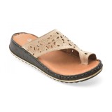 Papuci SHOOZY bej, EV28491, din piele naturala