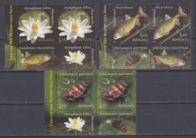2008 LP 1822 REZERVATIA PARAUL PETEA PERECHE SERII CU TABS-URI DIFERITE MNH foto