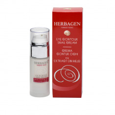 Crema contur ochi cu Poly Helixan extract de melc, 30 ml Herbagen foto