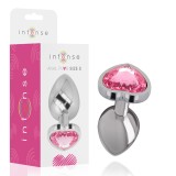 Intense Anal Toys-Plug Anal Metalic Aluminiu Inimă