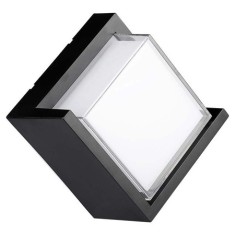 Lampa led 12w ip65 4000k alb neutru - negru foto