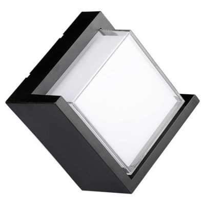 Lampa led 12w ip65 4000k alb neutru - negru foto