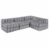 Pernă 4 pcs Gri deschis 70 x 70 x 54 cm Poliester