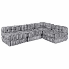 vidaXL Pernă 4 pcs Gri deschis 70 x 70 x 54 cm Poliester