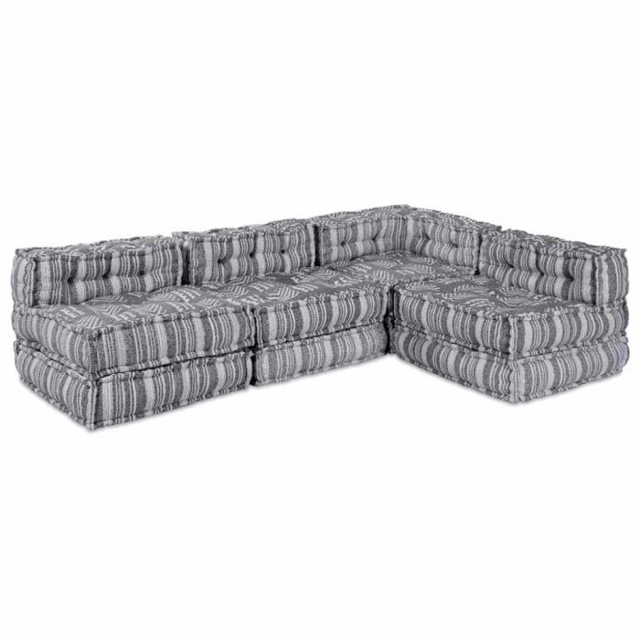 Pernă 4 pcs Gri deschis 70 x 70 x 54 cm Poliester