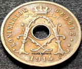 Moneda istorica 5 CENTIMES - BELGIA, anul 1914 *cod 3546 - BELGIE = EROARE