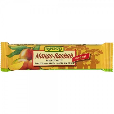 Baton de Fructe cu Mango si Baobab Bio 40gr Rapunzel foto