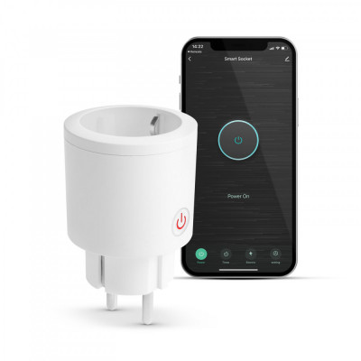 Priza inteligenta WIFI cu contor de consum compatibila Amazon Alexa Google Home Siri IFTTT Delight 55359B foto