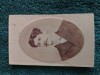 Fotografie de colectie , 12 Maiu 1877, vechi atelier . Distins domn din inalta societate ,T. Darzeanu dedicatie doamnei Zoe Nestor